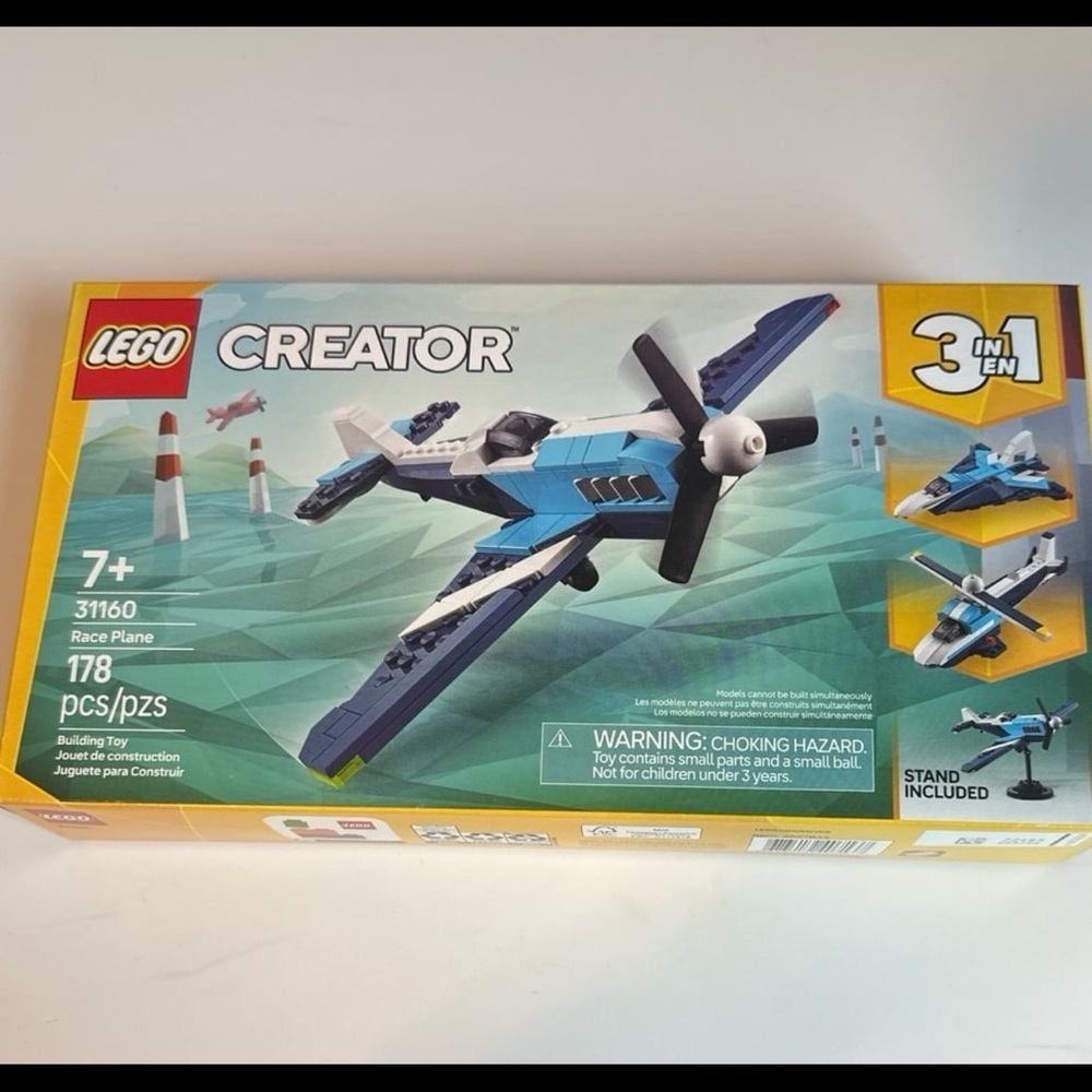 LEGO Creator 3 in 1 Aircraft Race Plane Toy - Building Toy Set 31160 178 Pieces - Picture 2 of 6